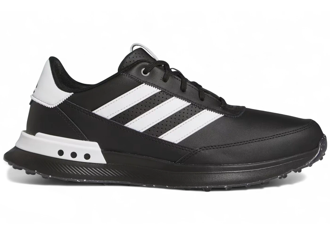 adidas S2G Spikeless Leather 24 Golf Core Black Grey Iron Metallic