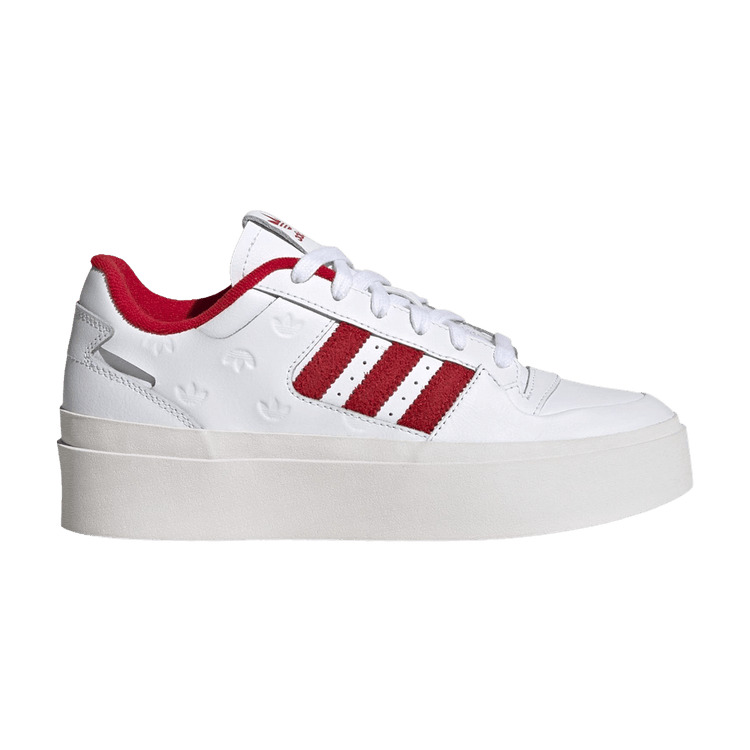 Adidas Wmns Forum Bonega 'Allover Debossed Trefoils - White Scarlet'