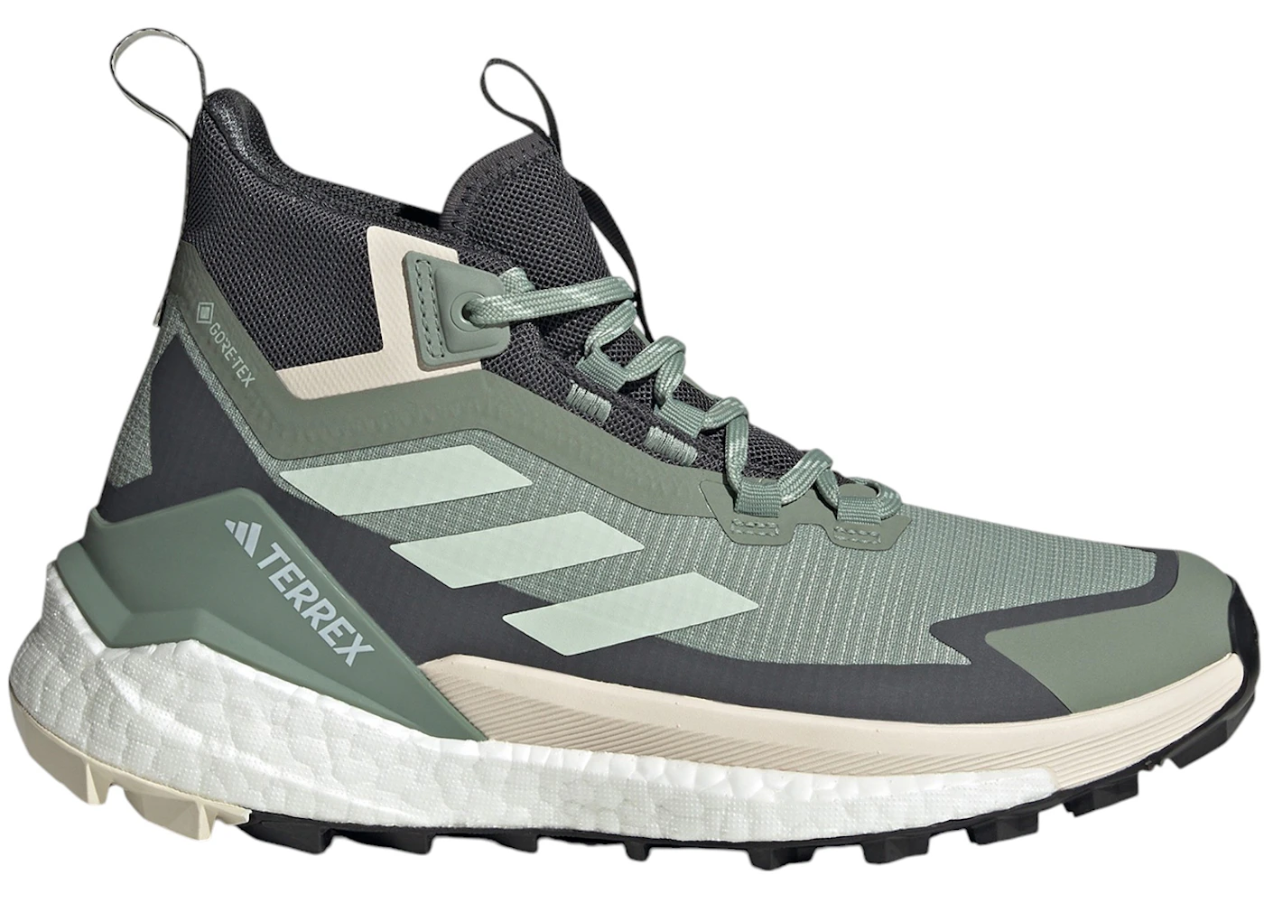 adidas Terrex Free Hiker 2.0 Gore-Tex Silver Green Linen Green Grey Six (Women's)