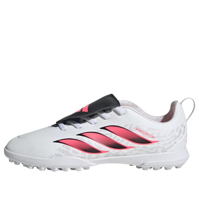 (GS) adidas Predator Club Fold-Over Tongue Elastic Laces TF 'Cloud White Solar Turbo'