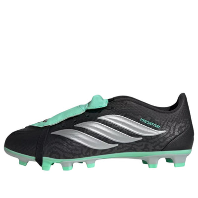 adidas Predator Club Fold-Over Tongue FG/MG 'Black Silver Metallic Pulse Mint'