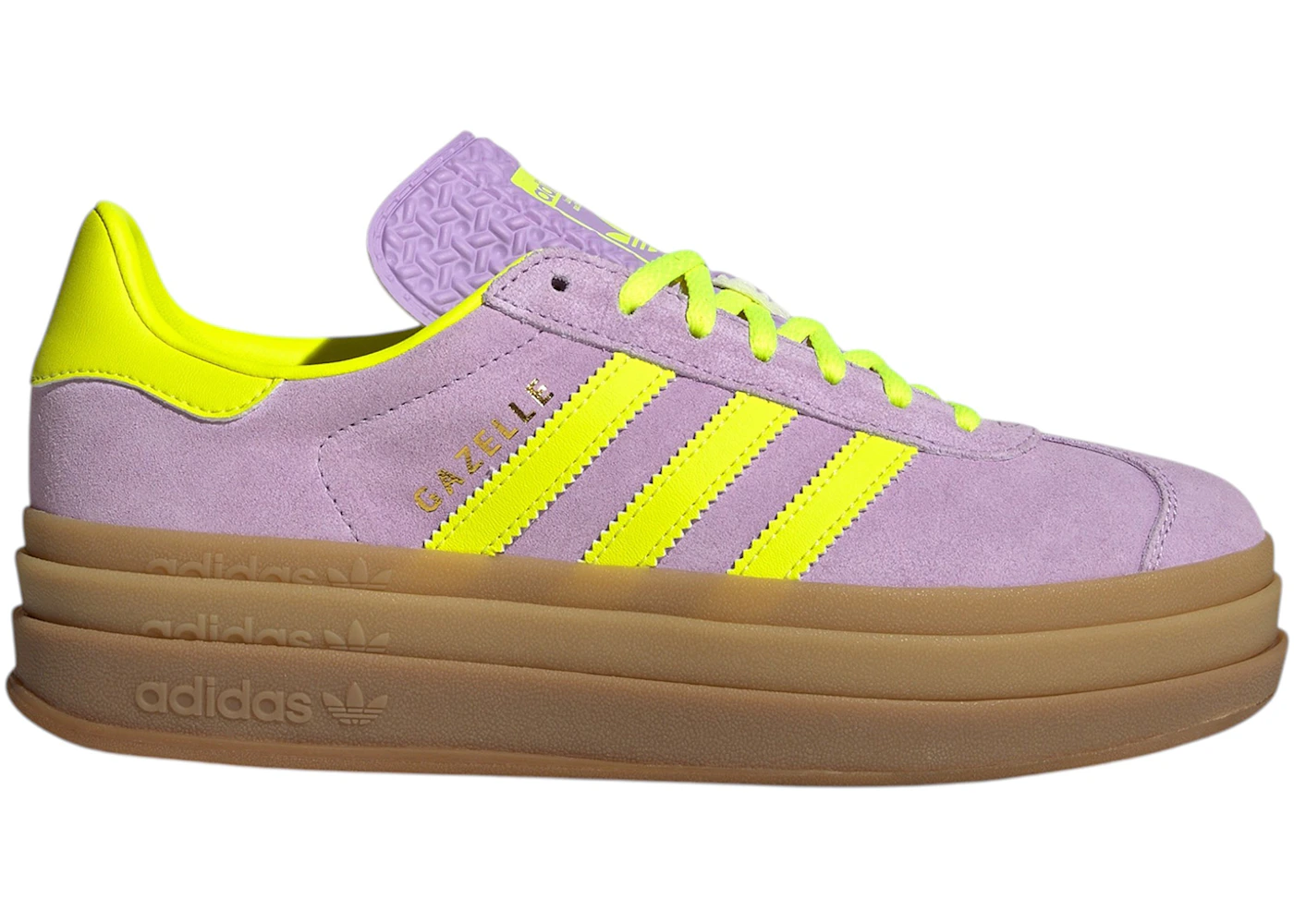 adidas Gazelle Bold Powder Plum Solar Yellow (Women's)