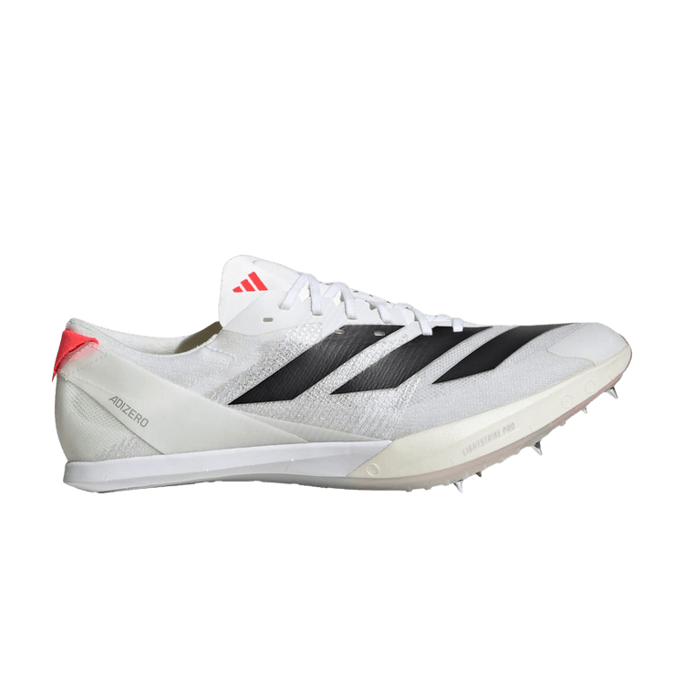 adidas Adizero Finesse Spikes 'White Black Lucid Red'