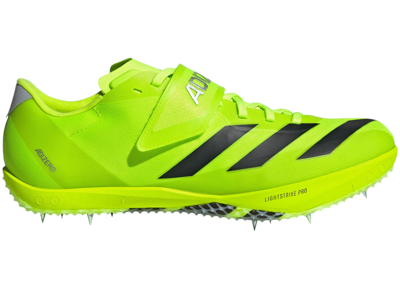 adidas Adizero HJ Track And Field Lucid Lemon Core Black Silver Metallic