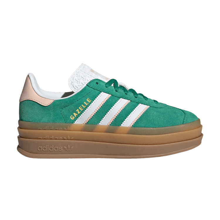 adidas Gazelle Bold J 'Bold Green Cloud White Gold Metallic'