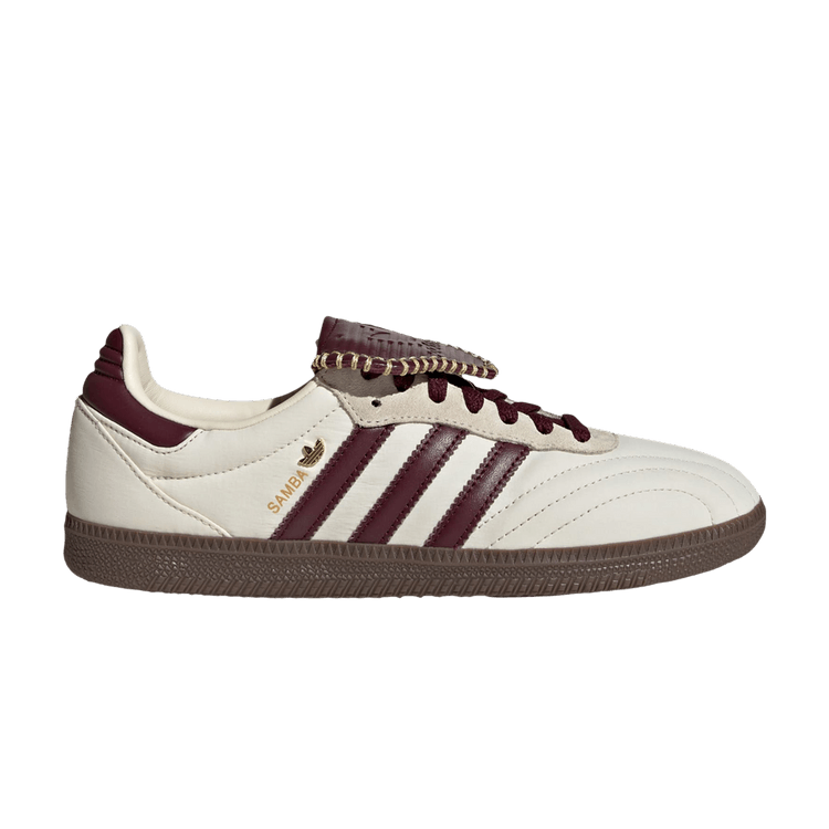 adidas Wmns Samba Long Tongue 'Cream White Maroon Gold Metallic'