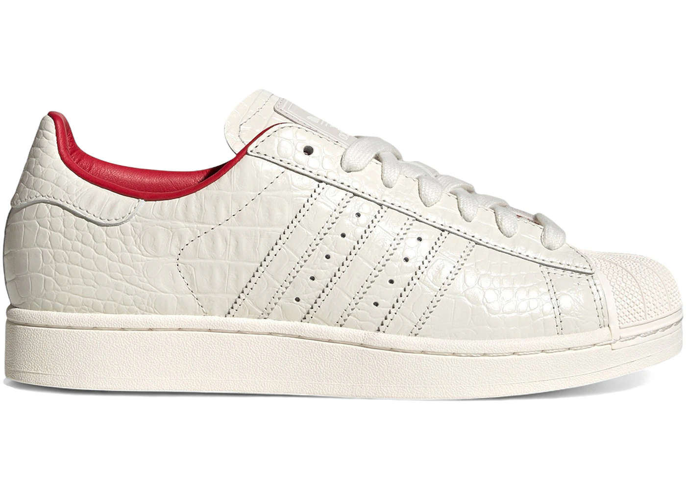 adidas Superstar II Croc Core White Better Scarlet