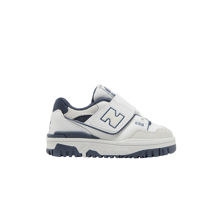 New Balance 550 Bungee Lace Top Strap Toddler 'White Vintage Indigo'