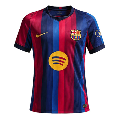 (GS) Nike x F.C. Barcelona 2026/27 Stadium Home Dri-FIT Replica T-Shirt 'Deep Garnet Blue Void Mineral Yellow'