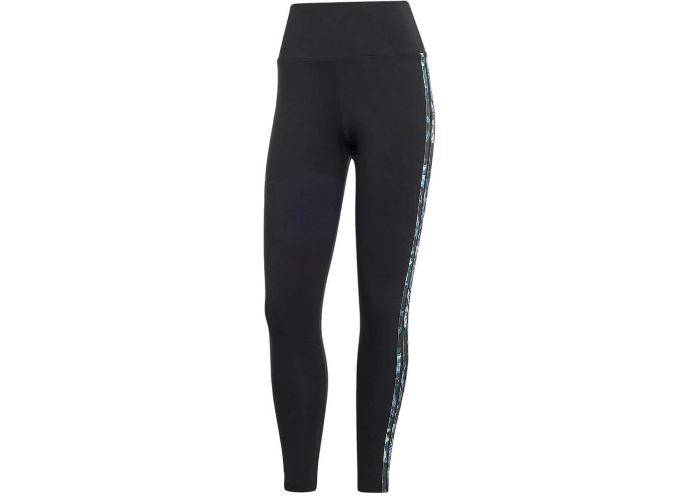 adidas Women's 3-Stripes Flower Leggings Black