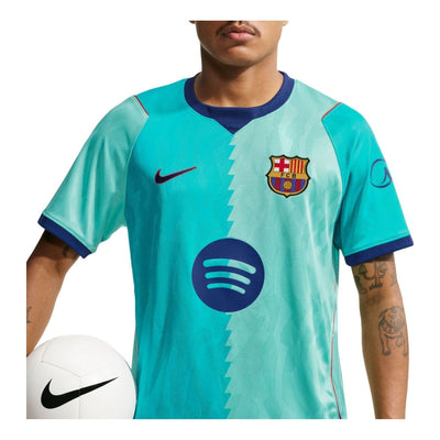 Nike FC Barcelona 2026 27 Stadium Third Dri-FIT Soccer Replica Jersey 'Green Frost Gym Red Loyal Blue'