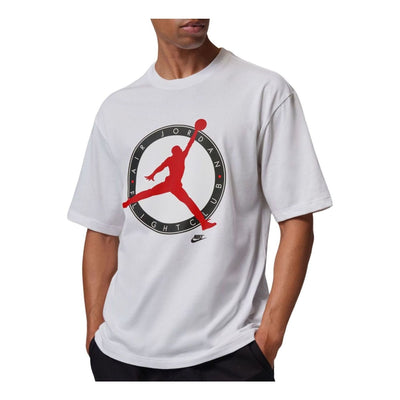 Air Jordan Flight Club T-Shirt 'White University Red'