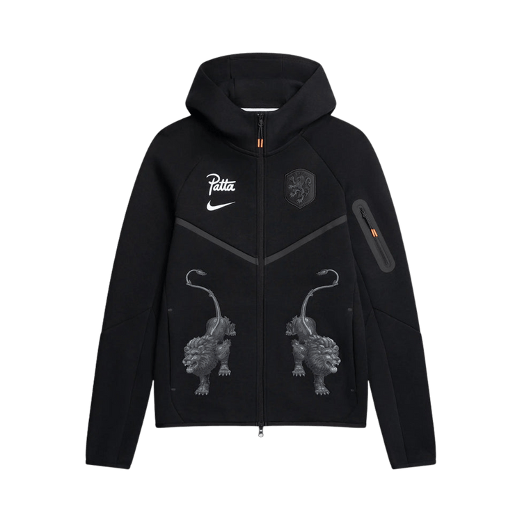 Nike Netherlands x Patta Tech Fleece Full-Zip Windrunner Hoodie 'Black'