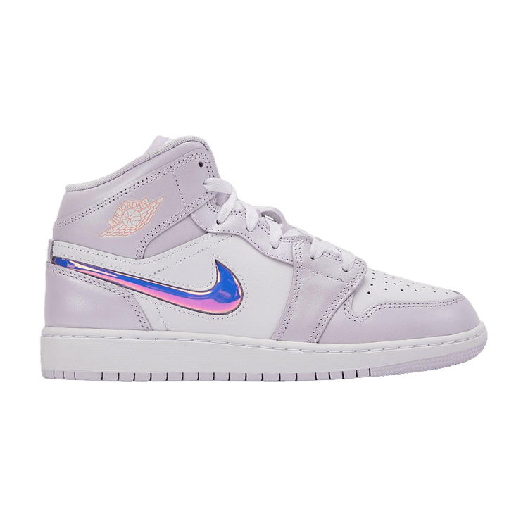 Air Jordan 1 Mid SE GS 'Barely Grape Atomic Pink'