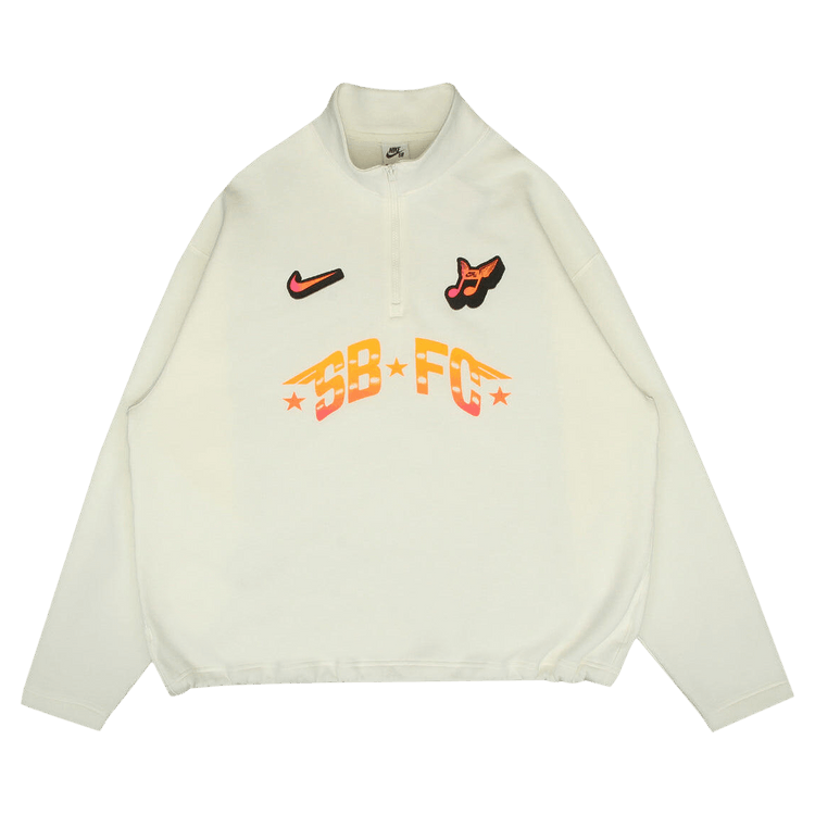 Nike Zip Fleece Crew-Neck Sweatshirt "Club 58" 'Sail'