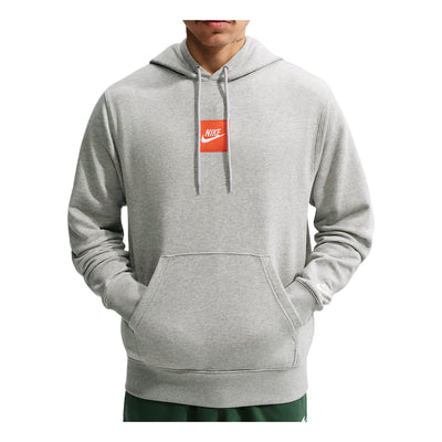 Nike Sportswear Club French Terry Hoodie 'Dark Grey Heather Light Smoke Grey White'