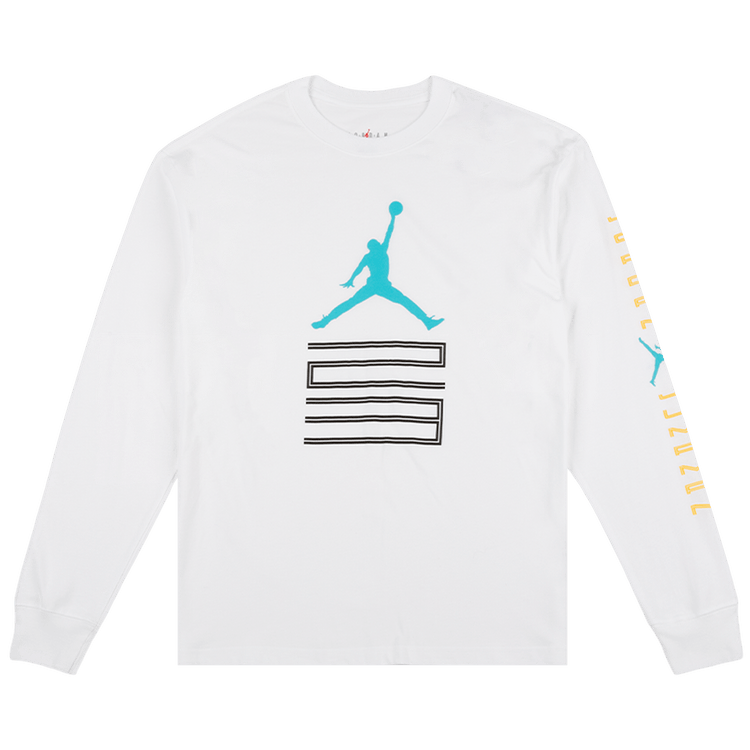 Air Jordan Brooklyn AJ11 Graphic Long-Sleeve T-Shirt 'White'