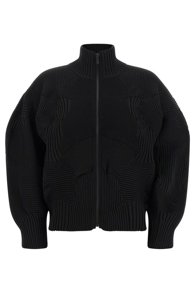 Issey Miyake Kone Kone Ribbed Knitted Jacket