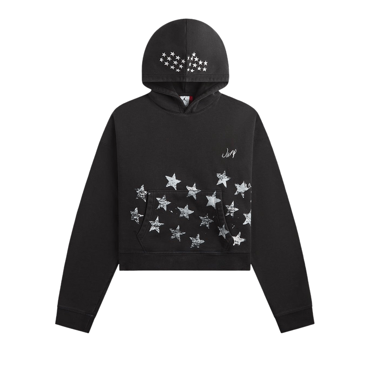 Air Jordan M J IH Crop Hoodie 'Black/Ivory'
