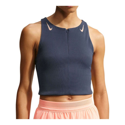 (WMNS) Nike x Keely Hodgkinson AeroSwift Dri-FIT ADV Cropped Tank Top 'Thunder Blue Linen'