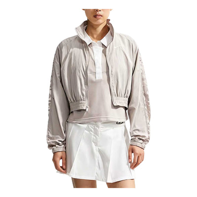 (WMNS) Nike Cropped Lace Track Jacket 'Cream II White'