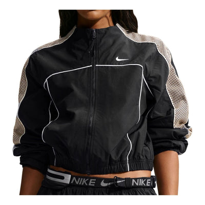 (WMNS) Nike Sportswear Mock-Neck Jacket 'Black Cream II Sail'