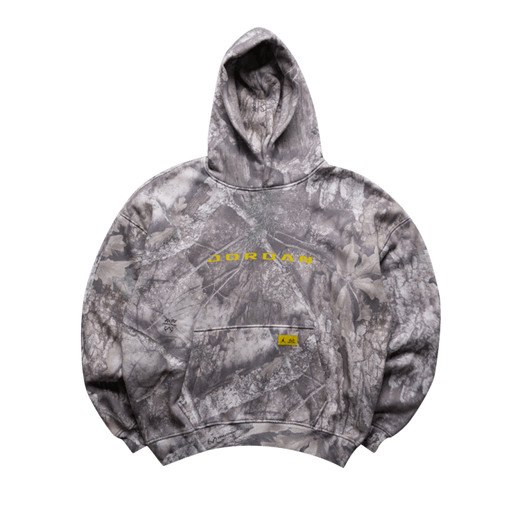 Air Jordan Brooklyn Realtree Fleece Pullover Hoodie 'White/Bright Citron'