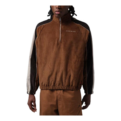Air Jordan Flight Corduroy 1 2-Zip Top 'Light British Tan Velvet Brown Pearl White'
