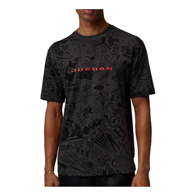 Jordan Brooklyn T-Shirt 'Sail University Red'