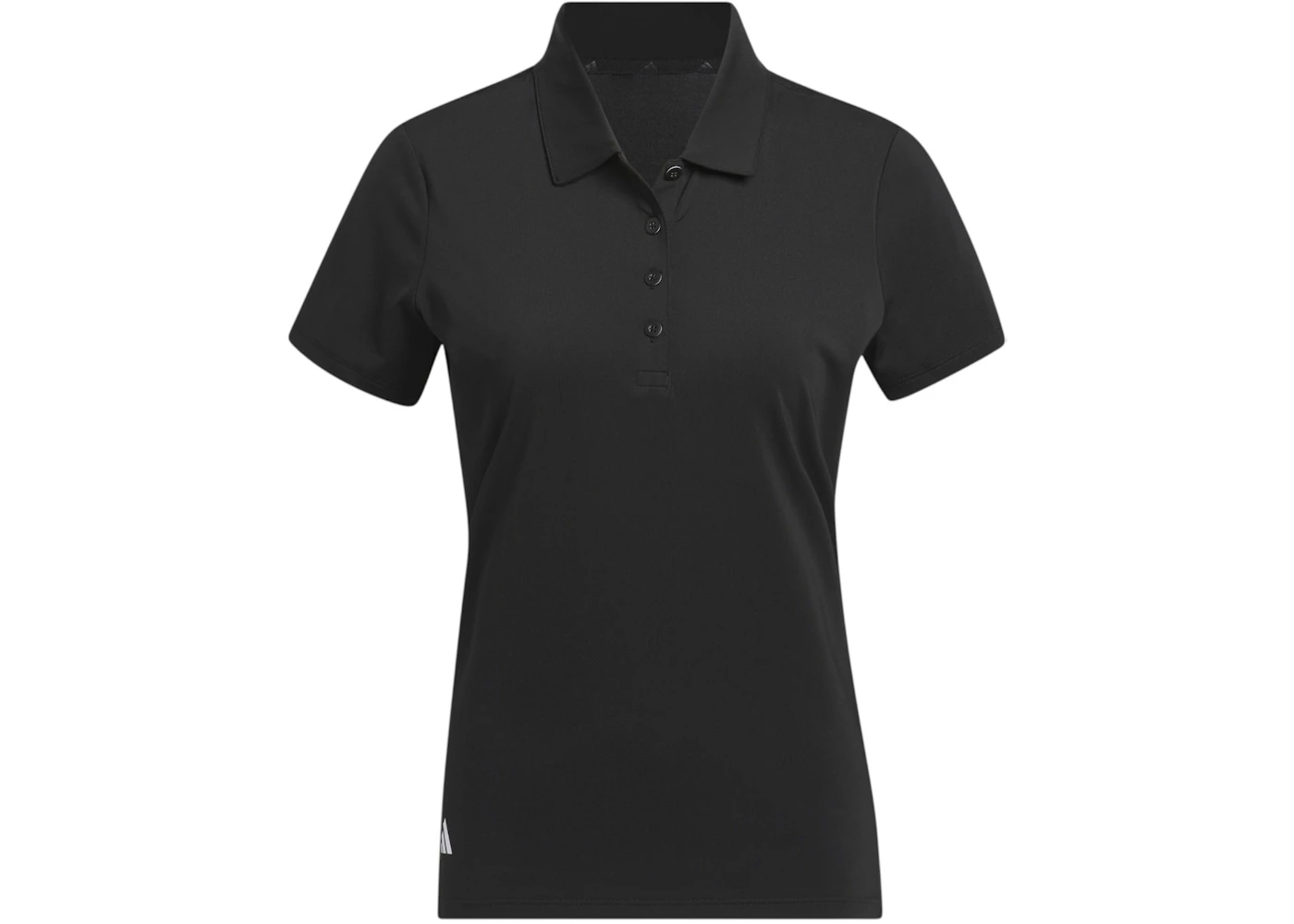 adidas Women's Ultimate365 Solid Short Sleeve Polo Shirt Black