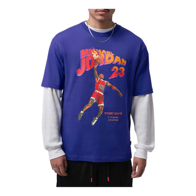 Air Jordan Brooklyn Graphic T-Shirt 'Light Concord'