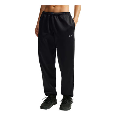 (WMNS) Nike Studio Fleece Sport Therma-FIT Mid-Rise Pants 'Black White'