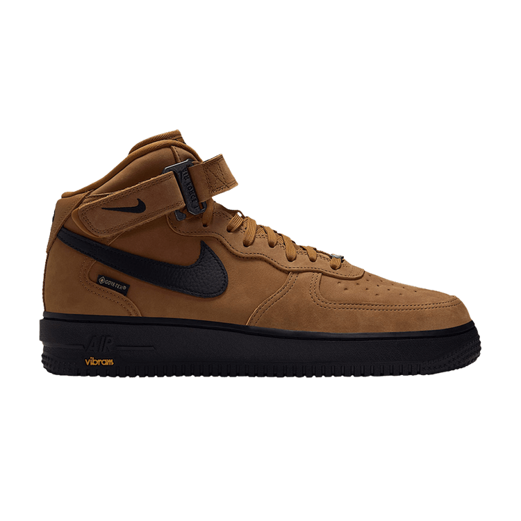 Nike Air Force 1 Mid '07 GORE-TEX Vibram 'Wheat Total Orange Black'
