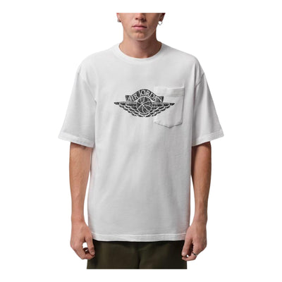 Jordan Flight Essentials Pocket T-Shirt 'White Black'