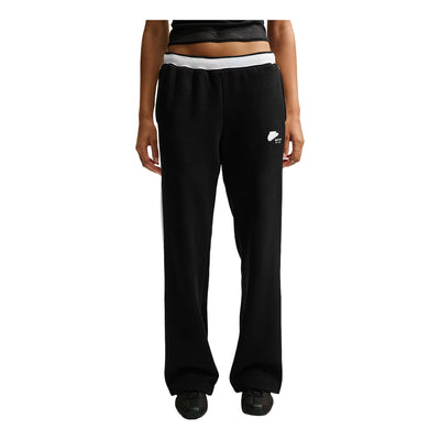 (WMNS) Nike Studio Fleece Medium Weight Nike Run Club Track Pants 'Total Black Sail'