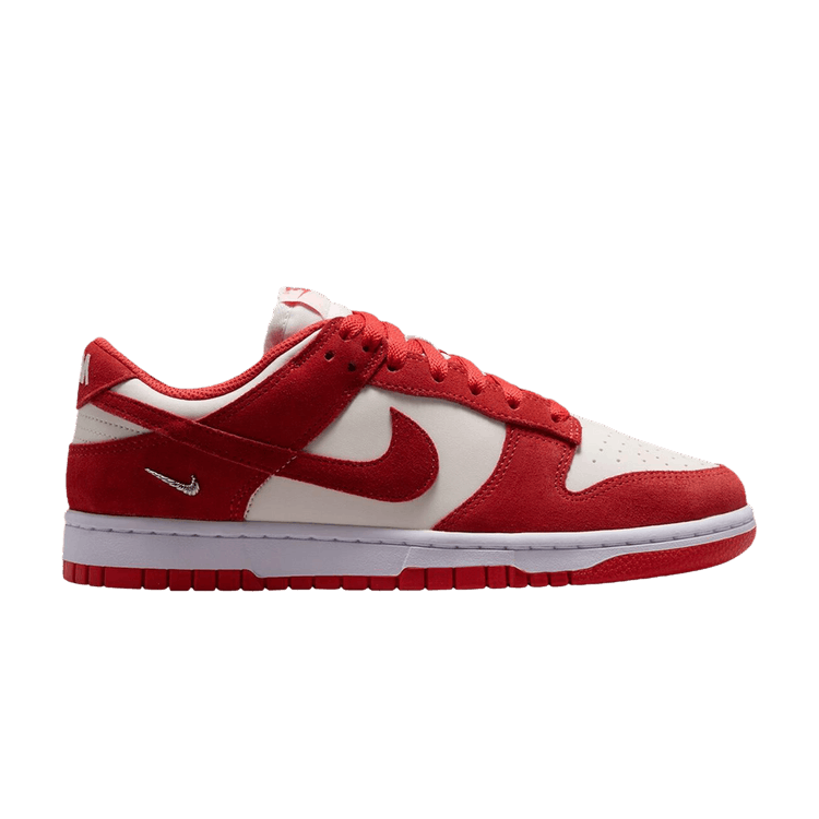 Nike Wmns Dunk Low 'Sail White Metallic Silver Light Crimson'