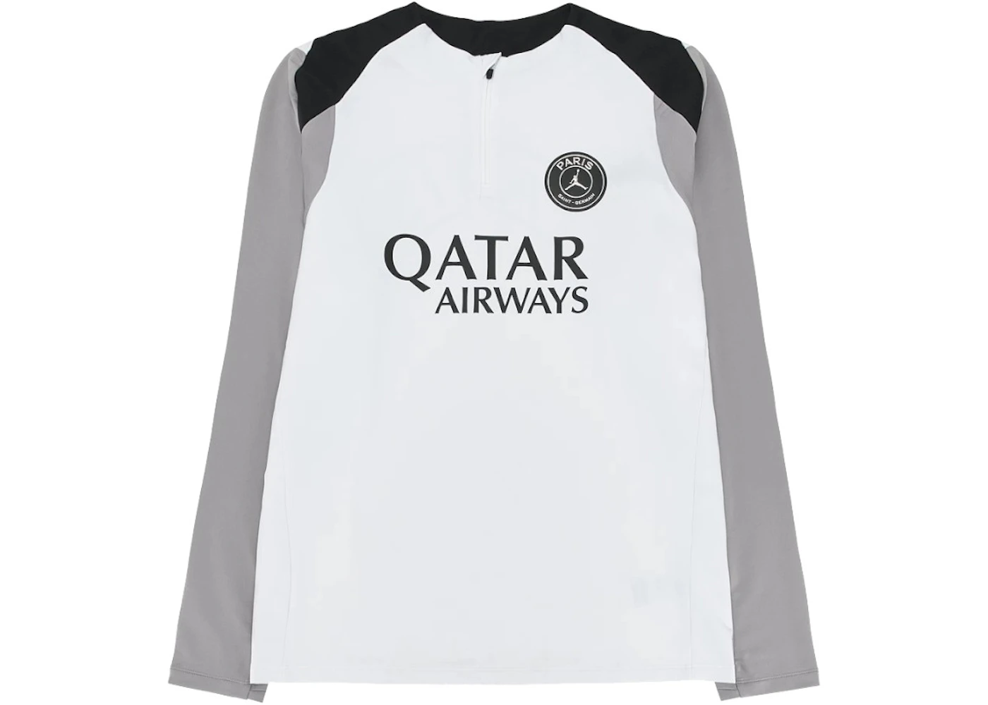 Jordan Paris Saint-Germain Strike Night Edition Men's Dri-FIT Soccer Knit Drill Top White/Atmosphere Grey/Black/Black