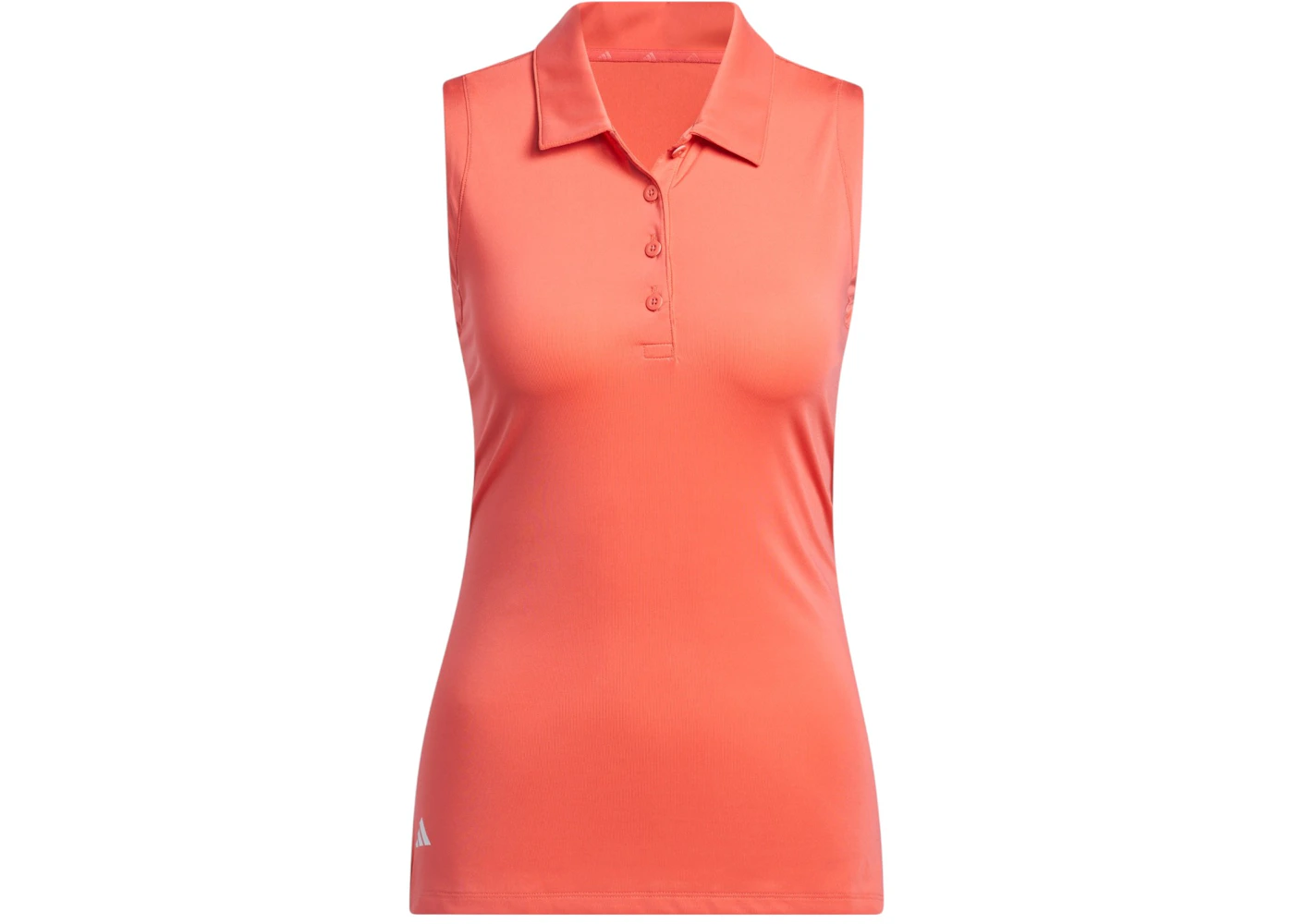 adidas Women's Ultimate365 Solid Sleeveless Polo Shirt Preloved Scarlet