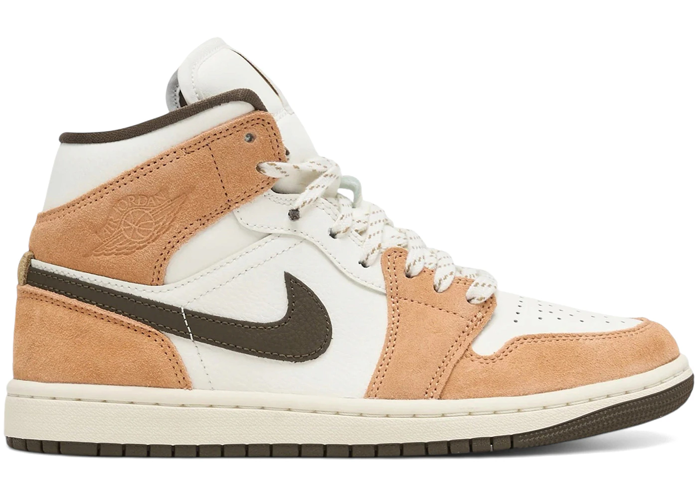 Jordan 1 Mid Light Cognac (Women's)