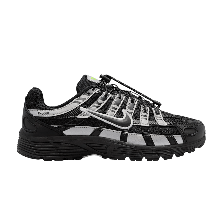 Nike P-6000 GS 'Black Metallic Silver Volt Ice'