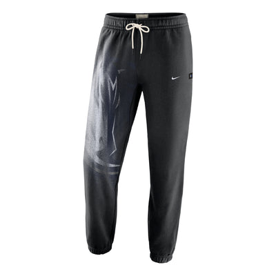 Nike Dallas Mavericks Standard Issue Fleece Pants 'Black White'