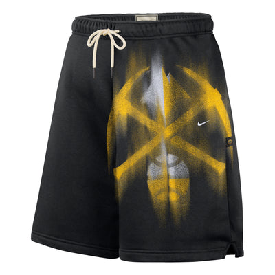 Nike Denver Nuggets Standard Issue Fleece Shorts 'Black White'