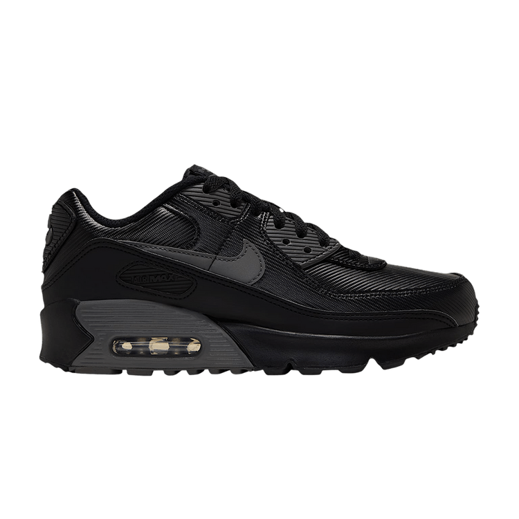 Nike Air Max 90 SE GS 'Black Metallic Silver'