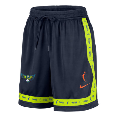 (WMNS) Nike Dallas Wings Crossover WNBA Shorts 'College Navy Brilliant Orange'