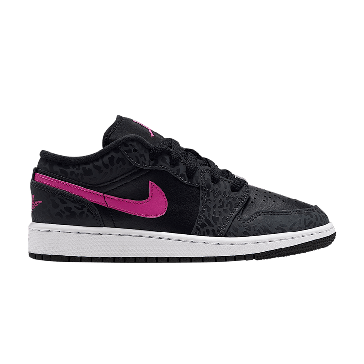 Air Jordan 1 Low SE GS 'Anthracite Black White Laser Fuchsia'