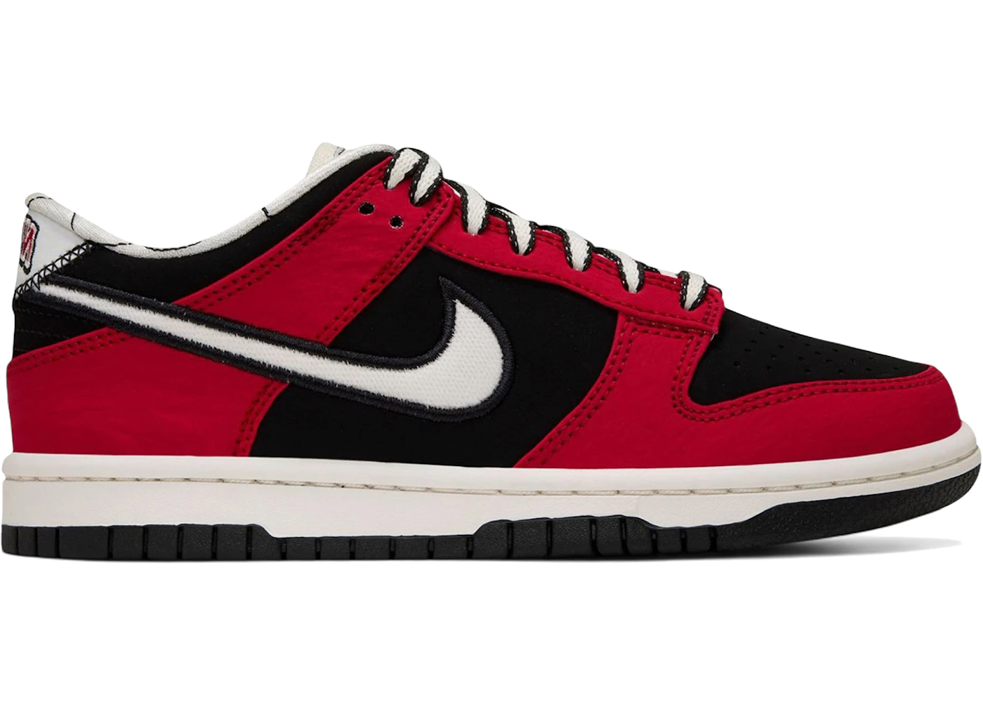 Nike Dunk Low LV8 Black Sail University Red (GS)