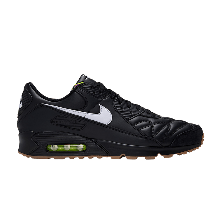 Nike Air Max 90 Premium 'Black Gum Medium Brown Volt White'