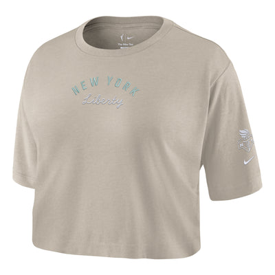 (WMNS) Nike New York Liberty Cropped T-Shirt 'Cream II'