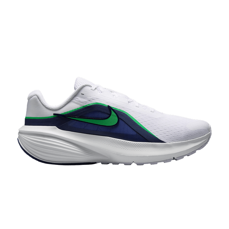 Nike Downshifter 14 Road (Wide) 'White Midnight Navy Summit White Green Spark'