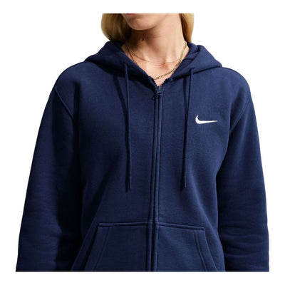 (WMNS) Nike Studio Fleece Medium Weight Hoodie 'Midnight Navy Sail'
